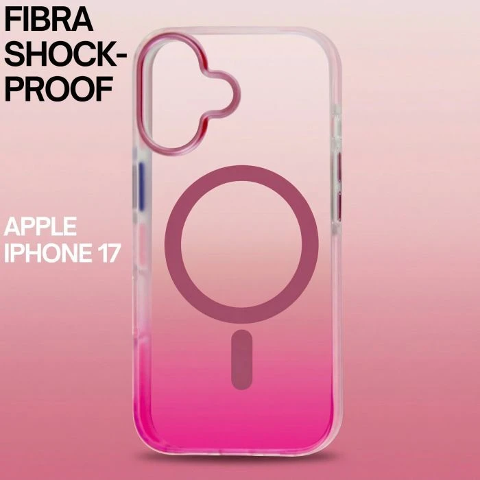 Чохол для мобільного телефону BeCover FIBRA Shock-Proof MagSafe Apple iPhone 17 Pink (715447) (UA)