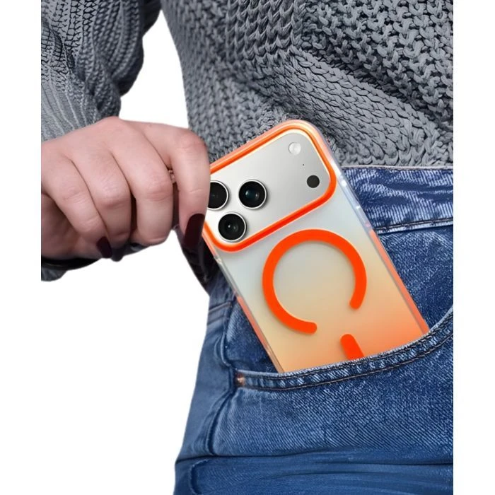 Чохол для мобільного телефона BeCover FIBRA Shock-Proof MagSafe Apple iPhone 17 Pro Max Orange (715473) (UA)