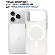 Чохол для мобільного телефону BeCover FIBRA Shock-Proof MagSafe Apple iPhone 17 Pro Max White (715475) (UA)