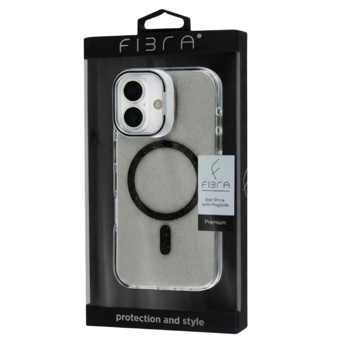 Чохол для мобільного телефону BeCover FIBRA Star Shine MagSafe Apple iPhone 17 Black (715411) (UA)
