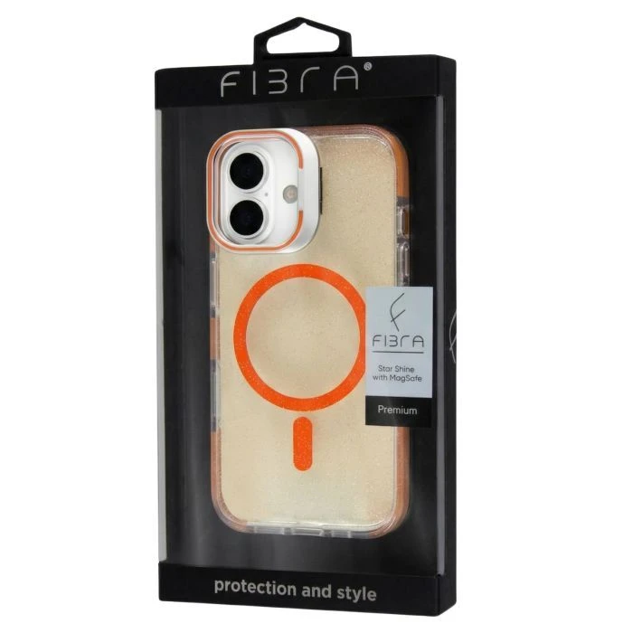 Чехол для мобильного телефона BeCover FIBRA Star Shine MagSafe Apple iPhone 17 Orange (715415) (UA)