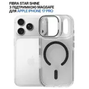 Чохол для мобільного телефону BeCover FIBRA Star Shine MagSafe Apple iPhone 17 Pro Black (715425) (UA)