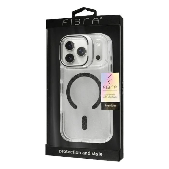 Чехол для мобильного телефона BeCover FIBRA Star Shine MagSafe Apple iPhone 17 Pro Black (715425) (UA)