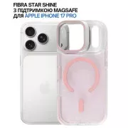 Чехол для мобильного телефона BeCover FIBRA Star Shine MagSafe Apple iPhone 17 Pro Light Pink (715428) (UA)