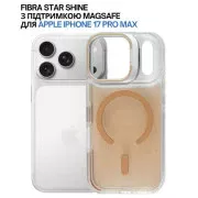 Чехол для мобильного телефона BeCover FIBRA Star Shine MagSafe Apple iPhone 17 Pro Max Desert Gold (715433) (UA)
