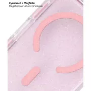 Чохол для мобільного телефону BeCover FIBRA Star Shine MagSafe Apple iPhone 17 Pro Max Light Pink (715435) (UA)
