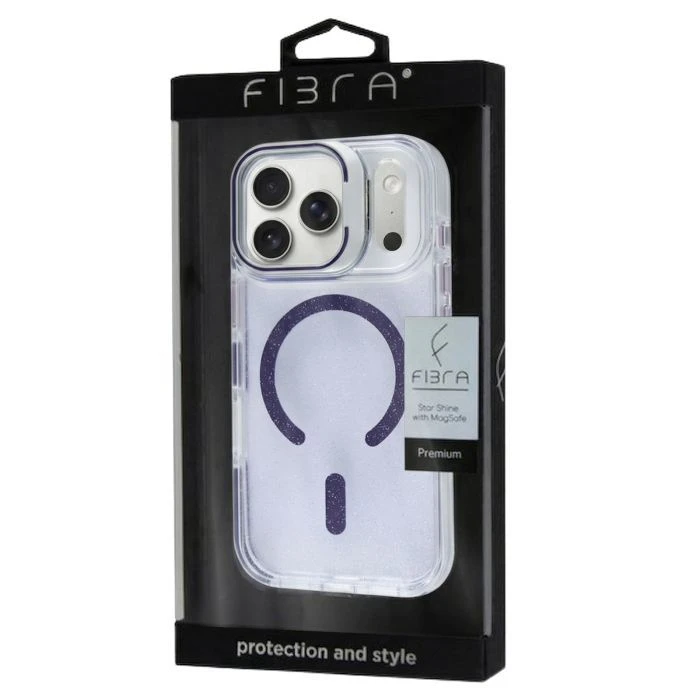 Чехол для мобильного телефона BeCover FIBRA Star Shine MagSafe Apple iPhone 17 Pro Max Purple (715437) (UA)