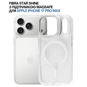 Чохол для мобільного телефону BeCover FIBRA Star Shine MagSafe Apple iPhone 17 Pro Max White (715438) (UA)