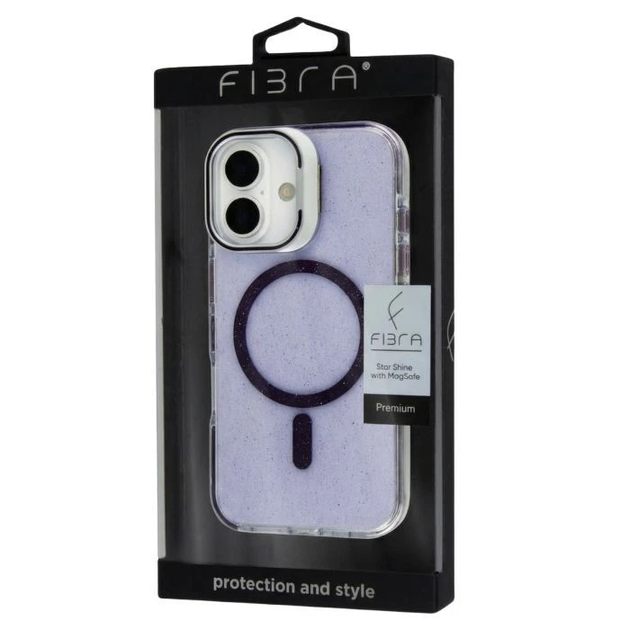 Чохол для мобільного телефона BeCover FIBRA Star Shine MagSafe Apple iPhone 17 Purple (715416) (UA)
