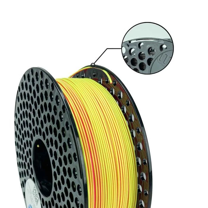 Пластик для 3D-принтера AzureFilm PLA Dual Neon 1,75mm 1kg ЖОВТИЙ - РОЖЕВИЙ (FP171-1912) (UA)