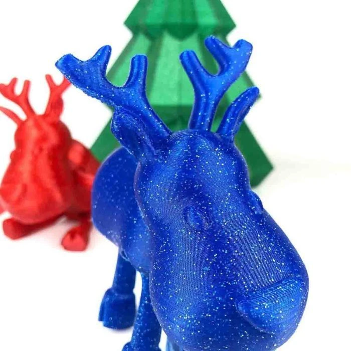 Пластик для 3D-принтера AzureFilm PLA Glitter 1,75mm 1kg BLUE (FP171-5015G) (UA)