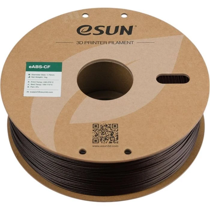 Пластик для 3D-принтера eSUN EABS-CF 1,75mm 1kg ТЕМНО ЧЕРВОНИЙ (EABS-CF-P175AR1) (UA)