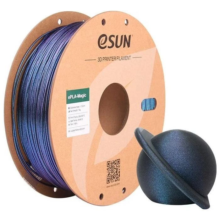 Пластик для 3D-принтера eSUN ePLA-Magic Dark Twinkling 1,75mm 1kg BLUE (EPLA-MAGIC-P175DTU1) (UA)