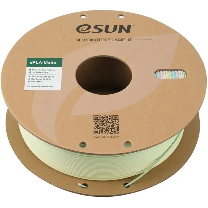 Пластик для 3D-принтера eSUN ePLA-Matte 1кг, 1.75мм, rainbow (EPLA-MATTE-P175RBA1) (UA)