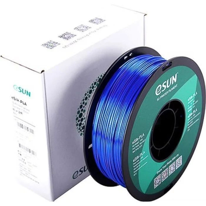 Пластик для 3D-принтера eSUN ePLA-Silk 1,75mm 1kg BLUE (EPLA-SILK-P175U1) (UA)