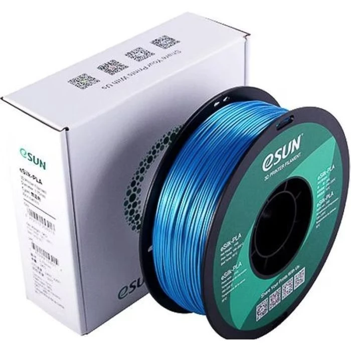 Пластик для 3D-принтера eSUN ePLA-Silk 1,75mm 1kg CYAN (EPLA-SILK-P175CY1) (UA)