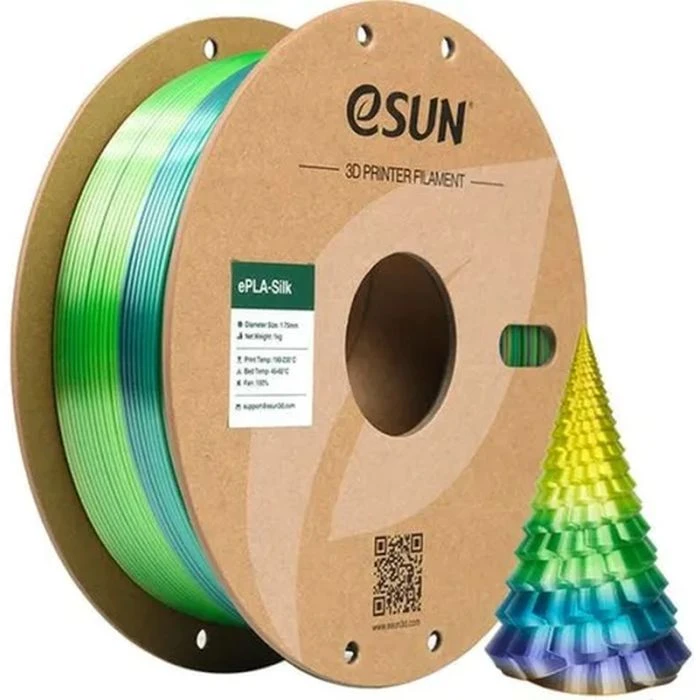 Пластик для 3D-принтера eSUN ePLA-Silk 1,75mm 1kg FOREST (EPLA-SILK-P175FO1) (UA)