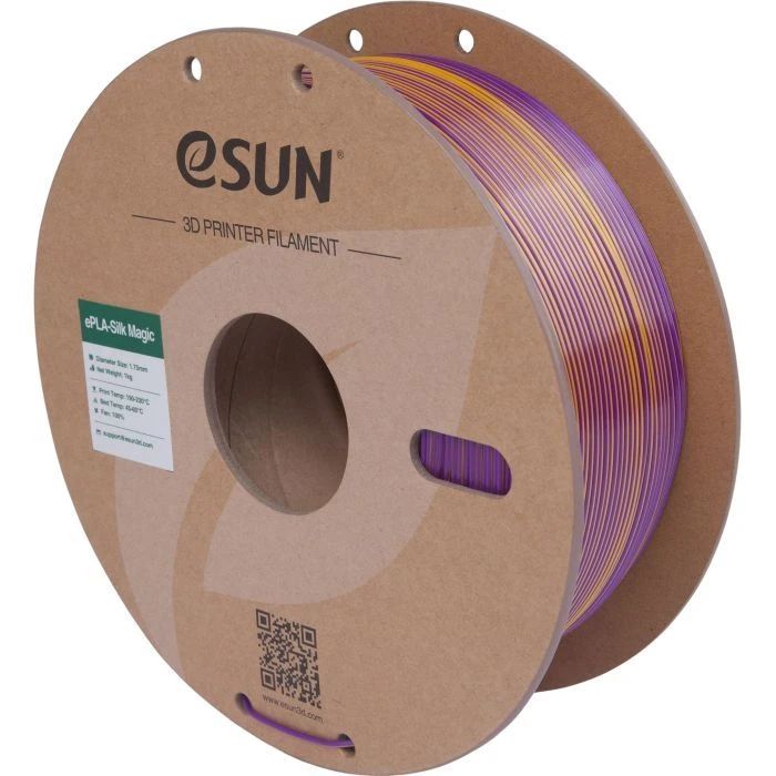 Пластик для 3D-принтера eSUN ePLA-Silk Magic 1кг, 1.75мм, Purple Gold (EPLA-SILKMAGIC-P175PJ1) (UA)
