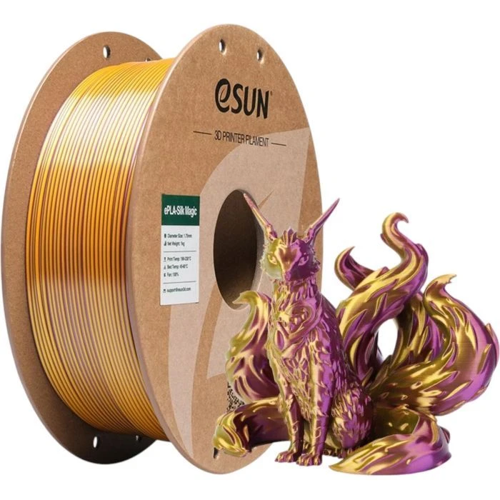 Пластик для 3D-принтера eSUN ePLA-Silk Magic 1кг, 1.75мм, Purple Gold (EPLA-SILKMAGIC-P175PJ1) (UA)