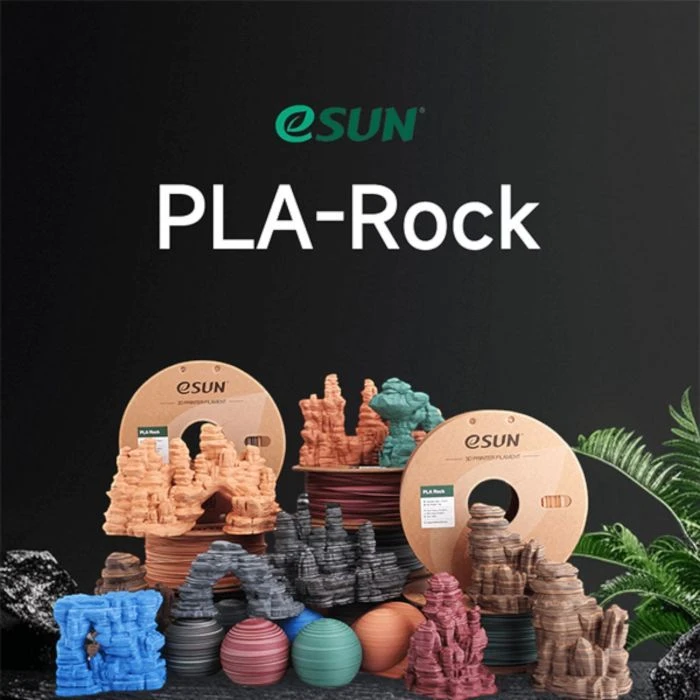 Пластик для 3D-принтера eSUN PLA Rock 1,75mm 1kg HORNFELS (PLA-ROCK175O-HO1P1) (UA)