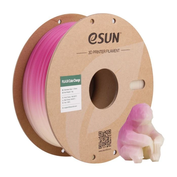 Пластик для 3D-принтера eSUN PLA UV 1,75mm 1kg Fuchsia (PLA-UV CC175UV-F1P1) (UA)