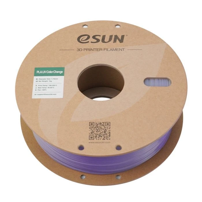 Пластик для 3D-принтера eSUN PLA UV 1,75mm 1kg Фіолетовий (PLA-UV CC175UV-Z1P1) (UA)