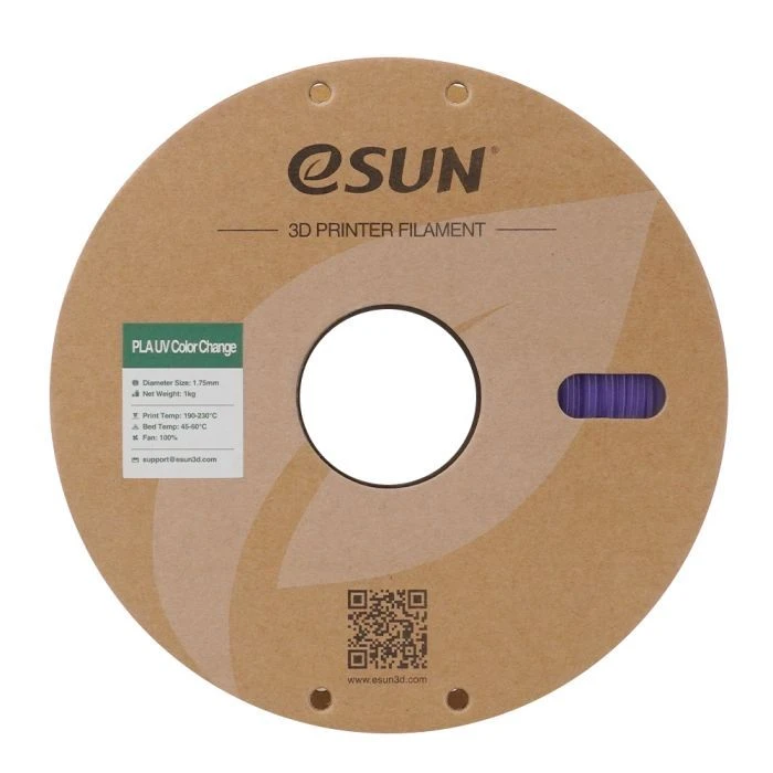 Пластик для 3D-принтера eSUN PLA UV 1,75mm 1kg Фіолетовий (PLA-UV CC175UV-Z1P1) (UA)