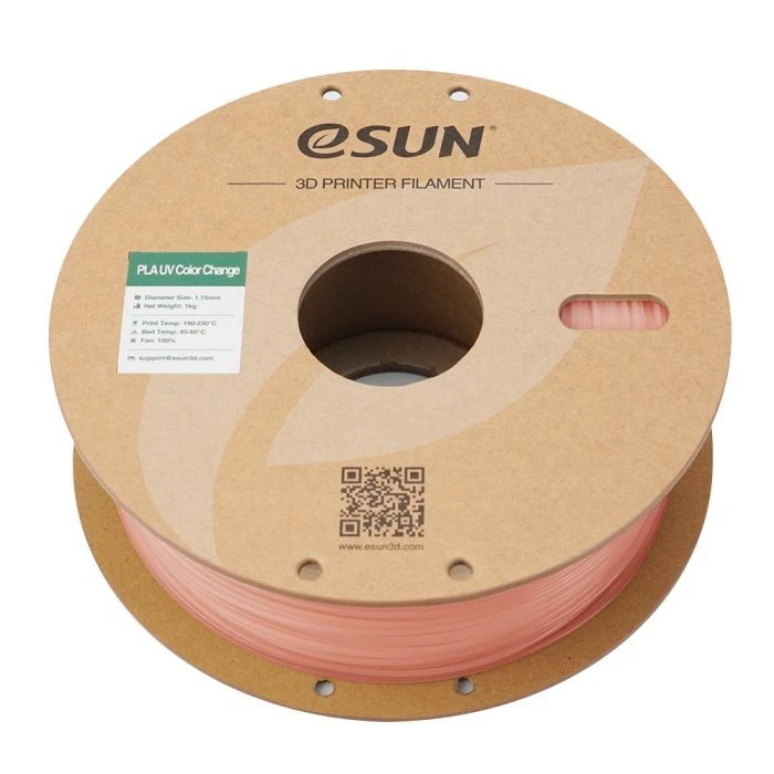 Пластик для 3D-принтера eSUN PLA UV 1,75mm 1kg Червоний (PLA-UV CC175UV-R1P1) (UA)