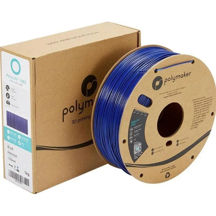 Пластик для 3D-принтера Polymaker ABS POLYLITE 1,75mm 1kg BLUE (PE01007) (UA)