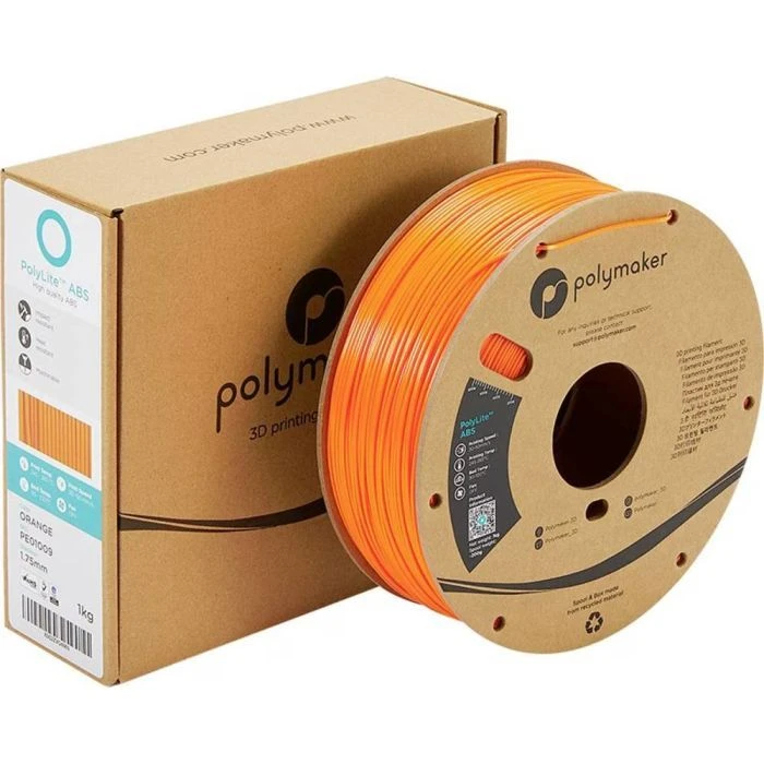 Пластик для 3D-принтера Polymaker ABS POLYLITE 1,75mm 1kg ОРАНЖЕВИЙ (PE01009) (UA)