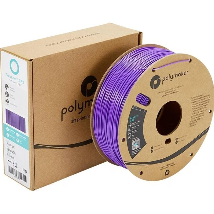 Пластик для 3D-принтера Polymaker ABS POLYLITE 1,75mm 1kg ФІОЛЕТОВИЙ (PE01008) (UA)