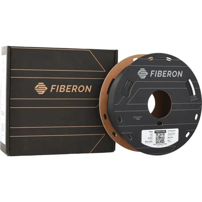Пластик для 3D-принтера Polymaker Fiberon PA612-ESD 1,75mm 0,5kg ЧОРНИЙ (FG08001) (UA)