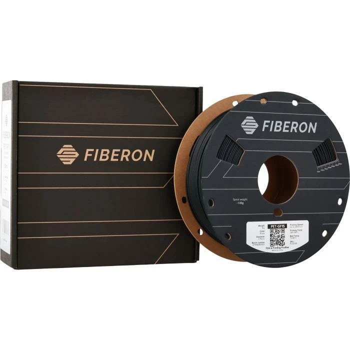 Пластик для 3D-принтера Polymaker Fiberon PET-GF15 1,75mm 0,5kg ЧОРНИЙ (FL02001) (UA)