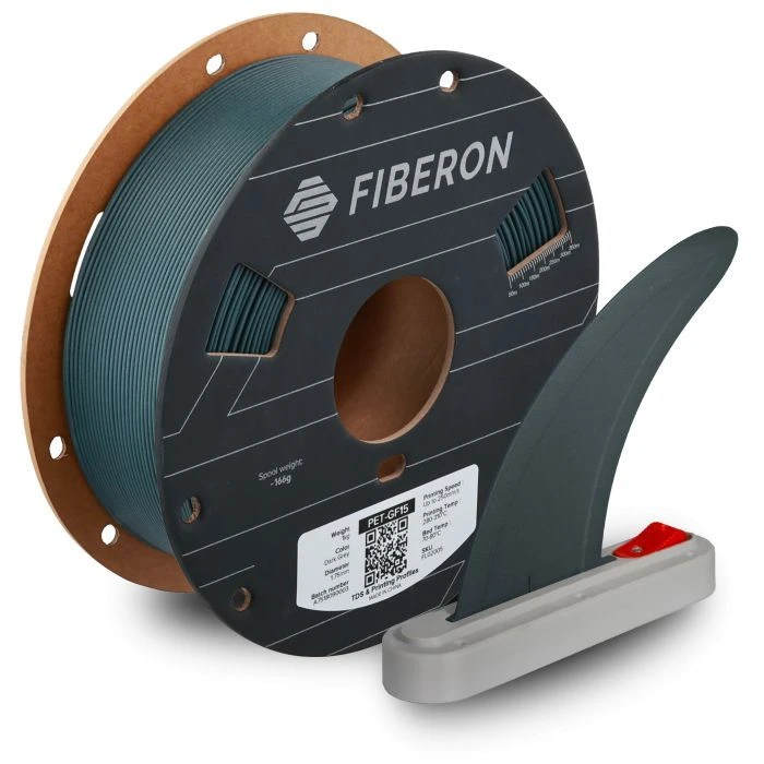 Пластик для 3D-принтера Polymaker Fiberon PET-GF15 1,75mm 0,5kg DARK GREY (FL02005) (UA)