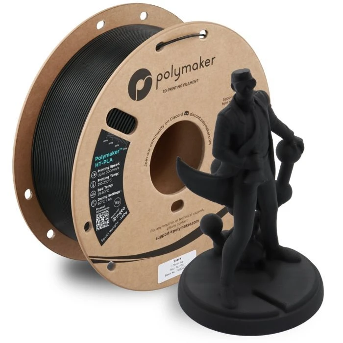 Пластик для 3D-принтера Polymaker HT-PLA 1,75mm 1kg BLACK (PA17001) (UA)