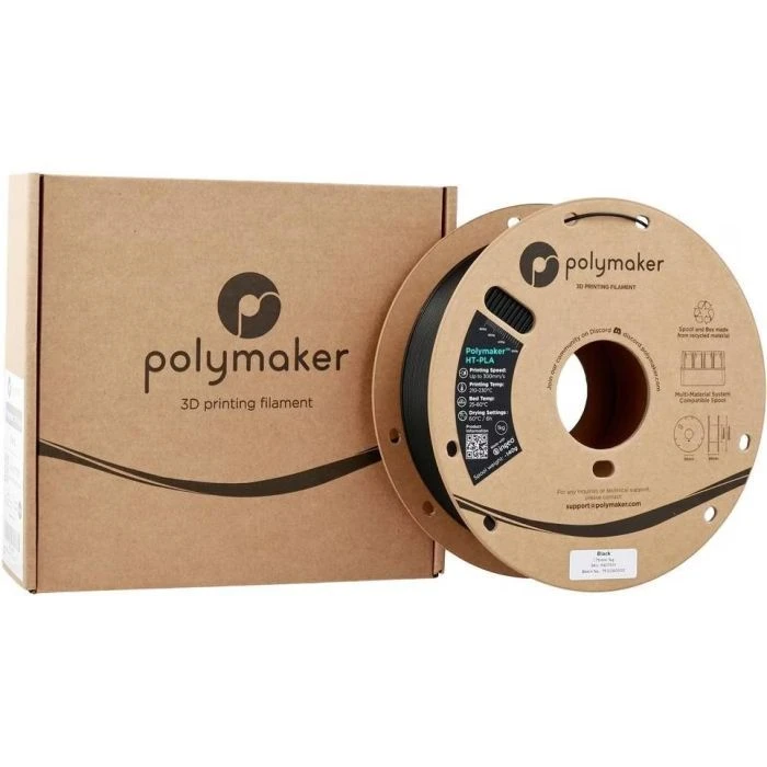 Пластик для 3D-принтера Polymaker HT-PLA 1,75mm 1kg BLACK (PA17001) (UA)