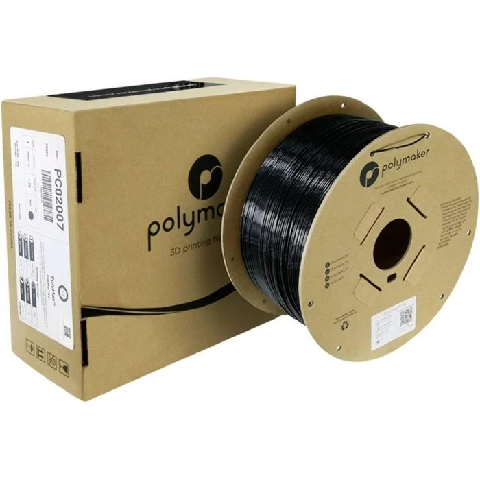 Пластик для 3D-принтера Polymaker PC PolyMax TOUGH 1,75mm 3kg BLACK (PC02007) (UA)