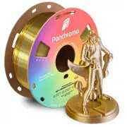 Пластик для 3D-принтера Polymaker PLA PANCHROMA DUAL SILK 1,75mm 1kg Золото-Срібло (CA03027) (UA)