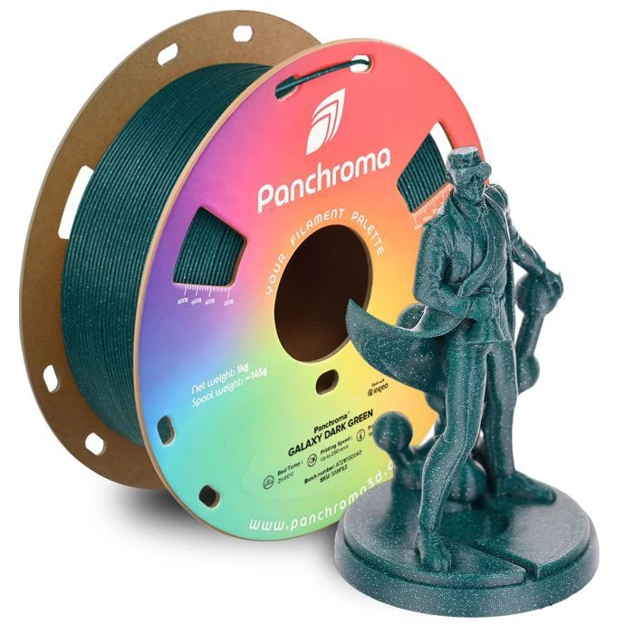 Пластик для 3D-принтера Polymaker PLA PANCHROMA GALAXY 1,75mm 1kg DARK GREEN (CA02026) (UA)
