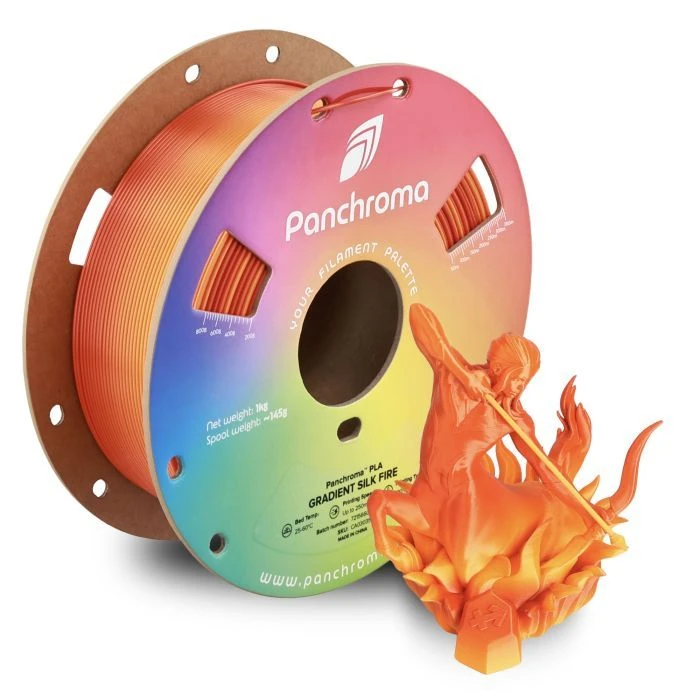 Пластик для 3D-принтера Polymaker PLA PANCHROMA GRADIENT 1,75mm 1kg SILK FIRE (CA03035) (UA)