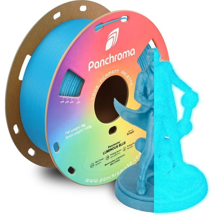 Пластик для 3D-принтера Polymaker PLA PANCHROMA LUMINOUS 1,75mm 1kg BLUE (CA02031) (UA)