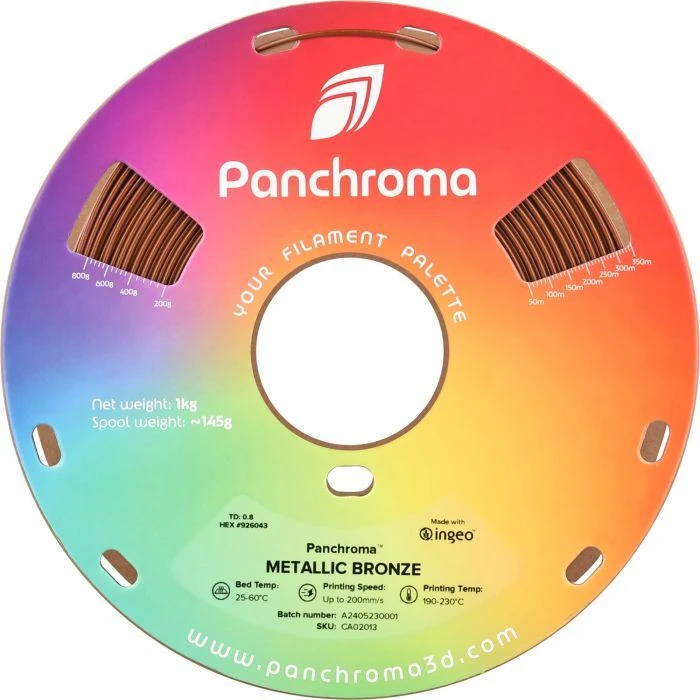 Пластик для 3D-принтера Polymaker PLA PANCHROMA METALLIC 1,75mm 1kg BRONZE (CA02013) (UA)
