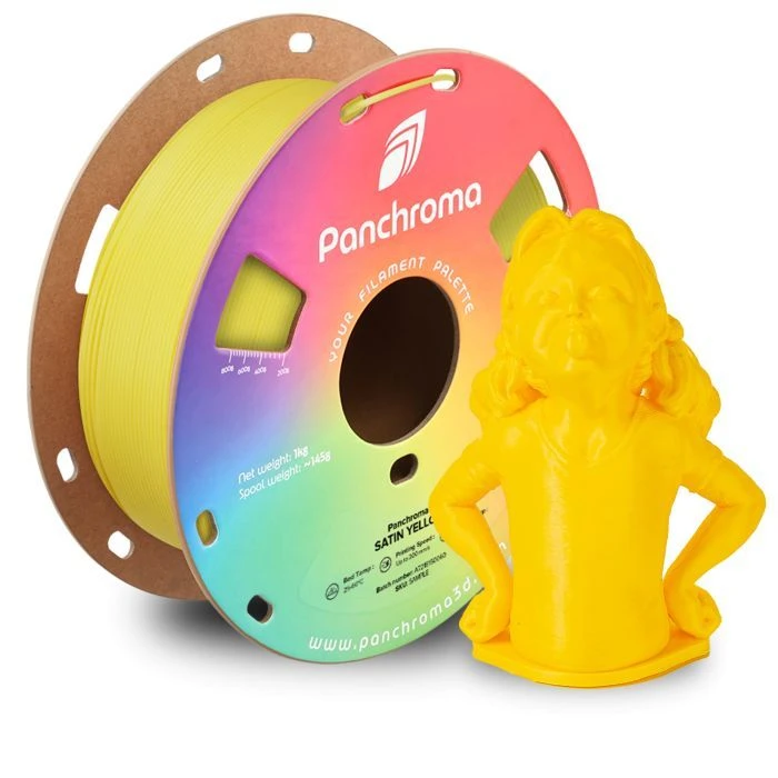 Пластик для 3D-принтера Polymaker PLA PANCHROMA SATIN 1,75mm 1kg ЖОВТИЙ (CA05010) (UA)