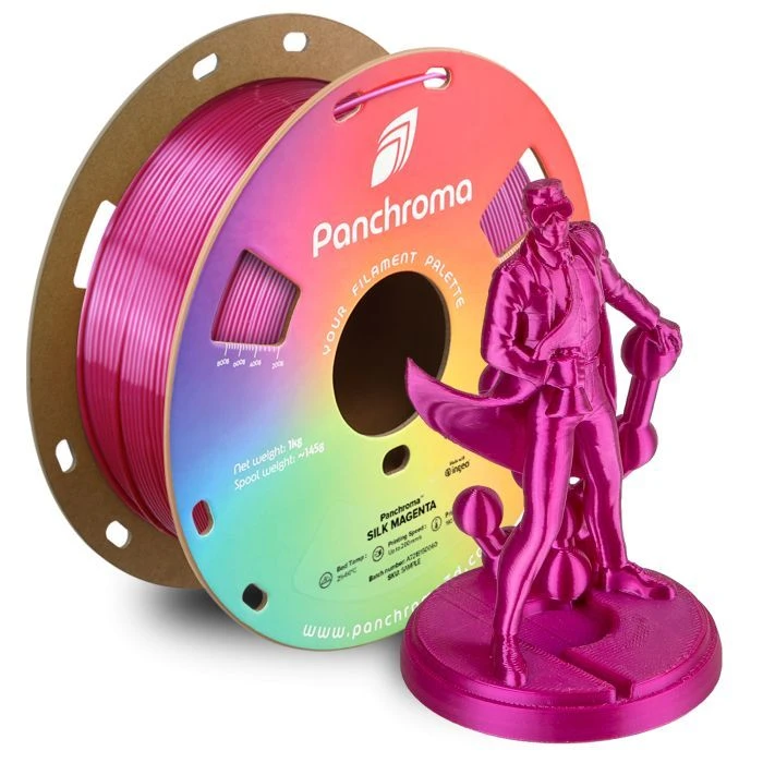 Пластик для 3D-принтера Polymaker PLA PANCHROMA SILK 1,75mm 1kg MAGENTA (CA03010) (UA)