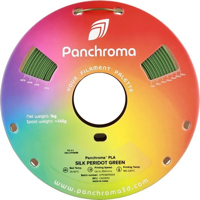 Пластик для 3D-принтера Polymaker PLA PANCHROMA SILK 1,75mm 1kg PERIDOT GREEN (CA03012) (UA)