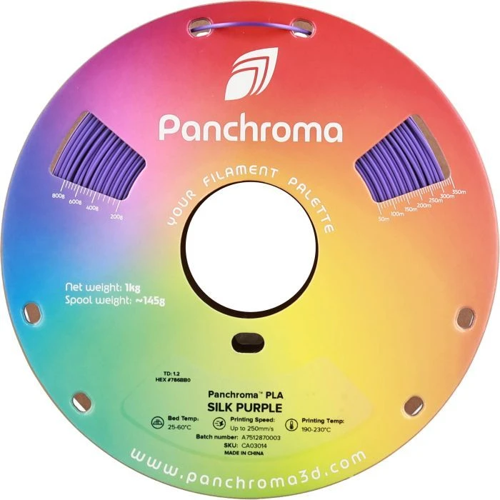 Пластик для 3D-принтера Polymaker PLA PANCHROMA SILK 1,75mm 1kg PURPLE (CA03014) (UA)