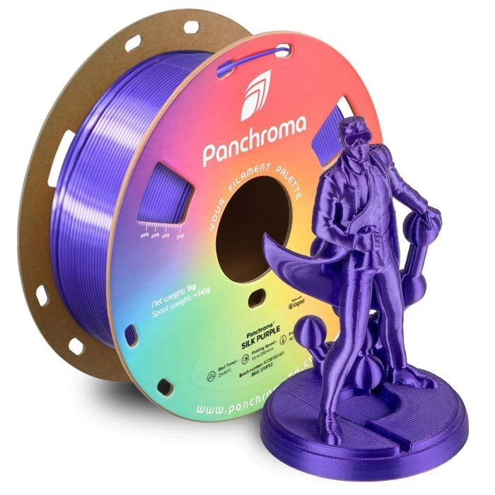 Пластик для 3D-принтера Polymaker PLA PANCHROMA SILK 1,75mm 1kg PURPLE (CA03014) (UA)