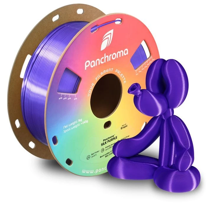 Пластик для 3D-принтера Polymaker PLA PANCHROMA SILK 1,75mm 1kg PURPLE (CA03014) (UA)