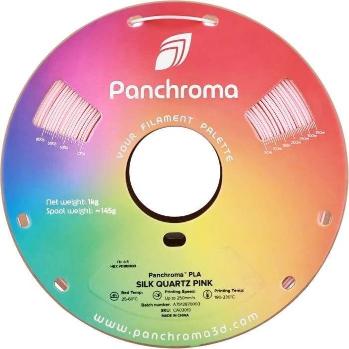 Пластик для 3D-принтера Polymaker PLA PANCHROMA SILK 1,75mm 1kg QUARTZ PINK (CA03013) (UA)