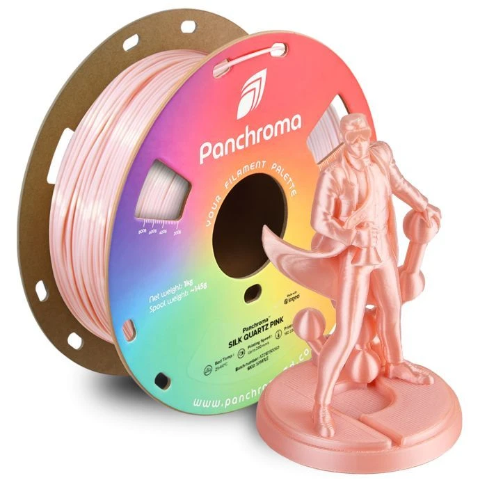 Пластик для 3D-принтера Polymaker PLA PANCHROMA SILK 1,75mm 1kg QUARTZ PINK (CA03013) (UA)
